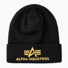 Alpha Industries 3D čepice černá/žlutá zlatá