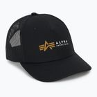 Pánská kšiltovka Alpha Industries Label Trucker black