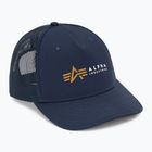 Pánská kšiltovka Alpha Industries Label Trucker rep.blue