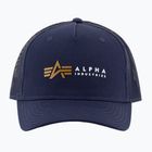 Pánská kšiltovka Alpha Industries Label Trucker rep.blue
