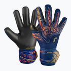 Dětské brankářské rukavice  Reusch Attrakt Gold X Junior premium blue/gold/black