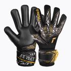Reusch Attrakt Silver NC Finger Support Juniorské brankářské rukavice černá/zlatá/bílá/černá