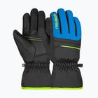 Dětské lyžařské rukavice Reusch Alan Junior black/brilliant blue/safety yellow