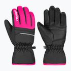 Dětské lyžařské rukavice Reusch Alan Junior black/pink glo