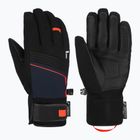 Lyžařské rukavice Reusch Louis R-Tex XT black/dress blue/fluo red