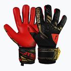 Dětské brankářské rukavice  Reusch Attrakt Freegel Silver Junior black/gold/fiery red