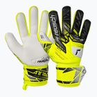 Dětské brankářské rukavice Reusch Attrakt Grip Junior safety yellow/silver