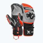 Lyžařské rukavice Reusch Worldcup Warrior GS Mitten black/silver/fluo red