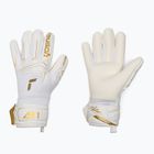Dětské brankářské rukavice Reusch Attrakt AB1 Advance Junior white/gold