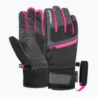Dětské lyžařské rukavice Reusch Leo R-Tex XT black/black melange/pink glo