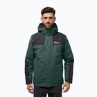 Pánská bunda 3v1  Jack Wolfskin Jasper 3In1 black olive