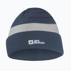 Dětská zimní čepice Jack Wolfskin Stripy Knit midnight sky