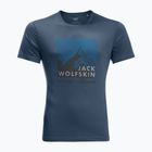 Pánské trekingové tričko Jack Wolfskin Peak Graphic modré 1807182_1383