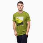 Pánské trekingové tričko Jack Wolfskin Crosstrail Graphic zelené 1801671_3017