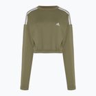 Dámská mikina Adidas Hyperglam Crop Crew focus olive