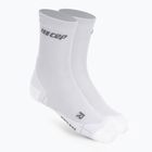 Pánské kompresní běžecké ponožky   CEP Ultralight Short carbon white