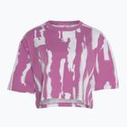 Dámské tričko Adidas Thebe Magugu Allover Print Crop Tee semi pulse lilac/white