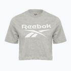 Dámské tričko Reebok Identity Big Logo Crop Tee medium grey heather