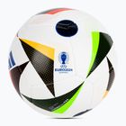 Fotbalový míč  adidas Fussballiebe Trainig Euro 2024 white/black/glow blue velikost  4