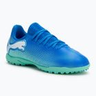 Dětské kopačky PUMA Future 7 Play TT Jr hyperlink blue/mint/puma white