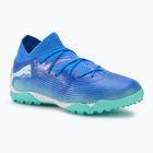 Dětské kopačky PUMA Future 7 Match TT + Mid Jr blue/puma white/electric peppermint