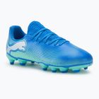 Dětské kopačky PUMA Future 7 Play FG/AG Jr hyperlink blue/mint/puma white