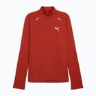 Pánská běžecká mikina PUMA Run Cloudspun 1/4 Zip mars red