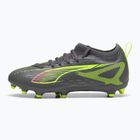 Dětské kopačky PUMA Ultra 5 Match FG/AG Jr matte aged silver/yellow alert/puma aged silver