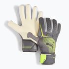 Brankářské rukavice PUMA Ultra Pro NC matná stříbrná/žlutá výstraha