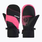 Dětské lyžařské rukavice ZIENER Luuki-Z Aquashield black/pop pink