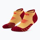 Dámské kompresní ponožky CEP Run No Show 5.0 marigold/burgundy