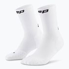 Dámské kompresní ponožky CEP Run Mid Cut 5.0 white