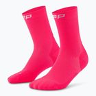 Dámské kompresní ponožky CEP Run Mid Cut 5.0 pink