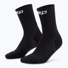 Dámské kompresní ponožky CEP Run Mid Cut 5.0 black/lime