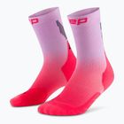 Dámské kompresní ponožky CEP Run Edt. Gradient Mid Cut Compression 5.0 pink/lilac fade