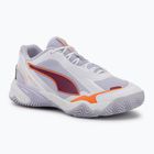Dámské házenkářské boty PUMA Solarstrike 4 puma white/heat fire/lilac crush berry