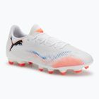 Pánské kopačky PUMA Future 8 Play FG/AG puma white/puma black/glowing red
