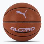Basketbalový míč PUMA teamJAWS All Pro Basketball leather brown/puma black velikost 7