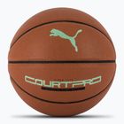 Basketbalový míč PUMA teamJAWS Court Pro Basketball leather brown/dark shadow velikost 7