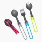 Skládací příbory MSR Folding Utensils Spork 4 ks red/grey/blue