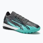 Kopačky PUMA Ultra Match Rush TT strong gray/puma white/elektro aqua