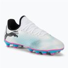 Dětské kopačky  PUMA Future 7 Play FG/AG puma white/puma black/poison pink