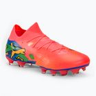 Kopačky PUMA Future 7 Match Neymar Jr FG/AG sunset glow/black/sun stream/puma green/blue