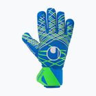 Brankářské rukavice  uhlsport Aquagrip HN pacific blue/fluo green/w