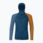 Pánská termoakční mikina ORTOVOX 120 Comp Light Hoody petrol blue