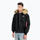 Pánská bunda Alpha Industries 45/P Hooded Custom Bomber black/reflective