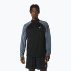 Pánský běžecký longsleeve ASICS Icon 1/2 Zip performance black/carrier grey