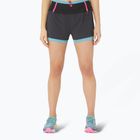 Dámské běžecké šortky ASICS Fujitrail 2-N-1 performance black/gris blue