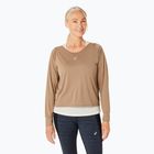 Dámský běžecký top longsleeve + tílko ASICS Nagino Run pepper/oatmeal