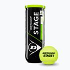 Tenisové míče Dunlop Stage 1 3 pack green